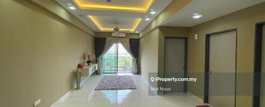 Fully Furnished Pangsapuri Damai End Lot Unit Seksyen 25 Shah Alam 1