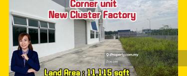 Corner unit new  cluster factory in desa cemerlang industrial park 1