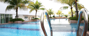 Partially furnished unit at medalla oasis service residence, pj 1