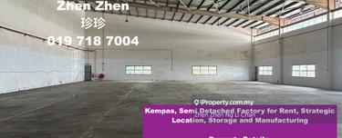 Kempas, Semi Detached Factory for Rent, Strategic Location 1