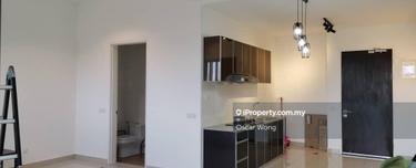 Studio unit for rent with washing machine and fridge and mattress 1