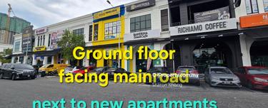 Last ground floor facing mainroad with lowest rental at Eco Majestic  1