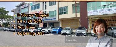 Taman Molek Adjoining Unit 3  Storey Shoplot For Sales 1