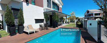 End Lot 2 storey house with Swimming Pool facing playground 1