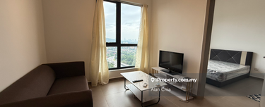 Brand new mossaz 2 bedroom actual unit with fully furnish, high floor 1
