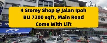 Whole Block For Rent, with Lift, Main Road Jalan Ipoh 4 Storey Shop 1