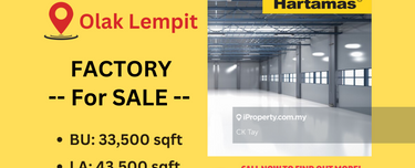 Warehouse / Factory for Rent @Olak Lempit Banting 1
