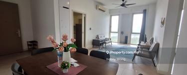 Full loan 2 room service apartment at afiniti residence medini 1