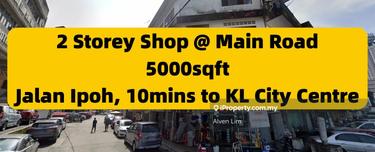 Corner 2 storey shop, Jalan Ipoh Main Road, June Available 1