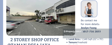 Taman Desa Jaya 2 Storey Shop Office (Intermediate)For Sale 1