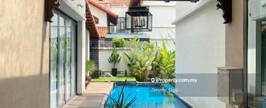 Massive Furnished Bungalow with Home Pool, Fish Pond and Patios 1