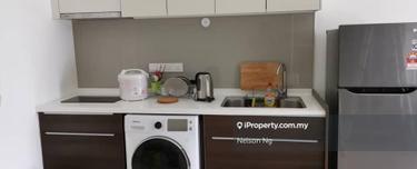 Fully furnished unit with balcony walking distance to MRT station  1