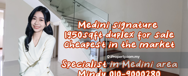 Medini signature duplex unit for sale @ foreigner can buy 1