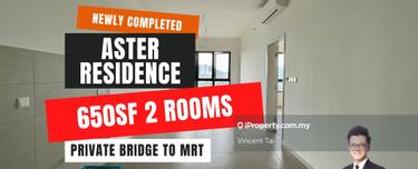 2 rooms with 2 attached bathrooms, private Link Bridge to MRT station 1
