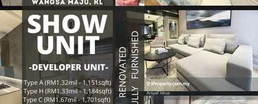 Brand New Show Unit. Developer Unit. Renovated Fully Furnished Unit. 1