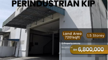 Taman Perindustrian Kip 1.5 Storey Semi Detached Factory for Sale 1