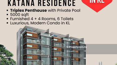 Furnished luxurious condo with private pool for rent in KL City Centre 1