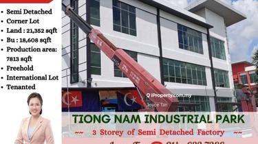 Tiong Nam Industry park @ near Jpj taman Daya - 3 sty Semi D Factory  1