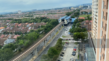 Free one car park 3min walk to lrt station  restaurant post office  1