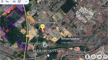 5 Acres Freehold Commercial Land Facing Main Road in Pulai Johor 1