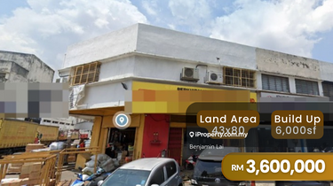 Segambut Tengah, KL 2 Storey Corner Shop for Sale 1