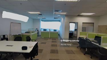 Fully furnished 1049sf office walk to Mid Valley LRT KTM MSC zone 1