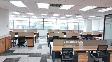 Fully furnished 4400sf office MSC zone walk to Mid Valley LRT KTM 1