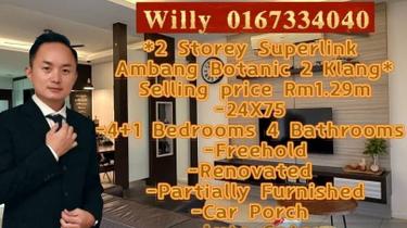 2 Storey Superlink Ambang Botanic 2 Klang For Sale 1