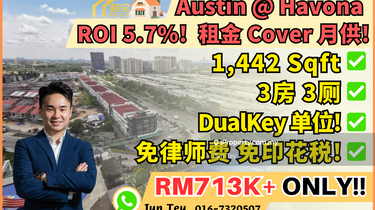 Havona Rare Dual Key Unit Roi 5.7% Free Legel Fee Stamp Duty For Sale 1