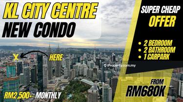 Bukit Bintang New Condo 1-2 Bedroom 680k Only 1