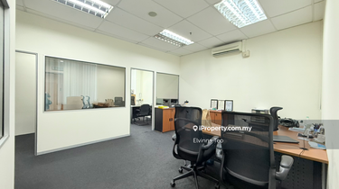 Partly Furnished Office with Rooms 1