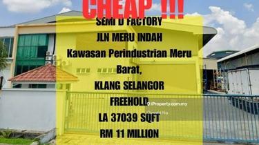 Bank Lelong Freehold Semi D Factory Meru Klang Selangor 1