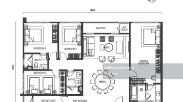1900sf Park Green, biggest unit, freehold, face north,link to Pavilion 1