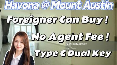 Havona @ Mount Austin, Foreigner can buy, No agent fees, Dual Key 1