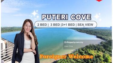 Puteri Cove Residences, 4 bedroom with Nice Sea View, Freehold. 1