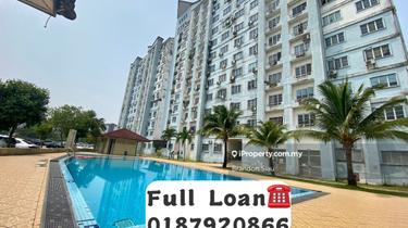 Full Loan Permas 3 Room Apartment Murah, Dekat Aeon, Macdoanal Permas 1