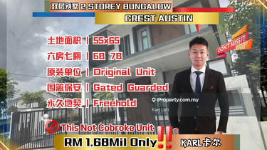 Crest Austin 2 Storey Bungalow 55x65 Brand New Unit Jp Perdana 1