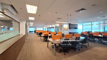 Fully furnished 7000sf office MSC Green building walk 2 Mid Valley LRT 1