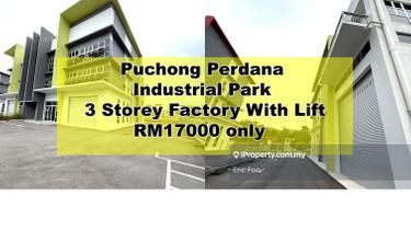 Cheap Puchong 3 Sty Semi-D Factory Warehouse Putra Perdana Industrial 1