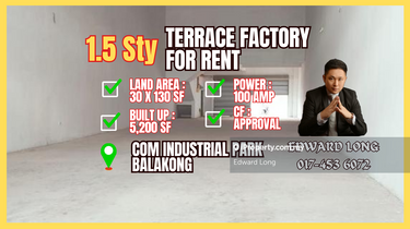 Terrace factory for Rent 1