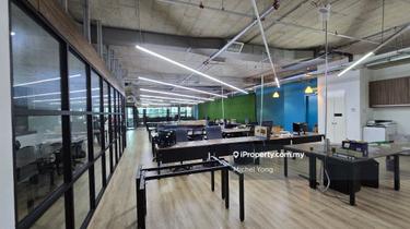 Fully furnished 4300sf office Ready move in walk to Mid Valley LRT KTM 1