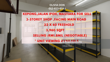 Kepong,Jalan Ipoh,Taman Mastiara,Jalan Kuching Factory For Sale 1