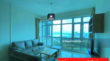 High Floor Corner Unit (Sea View): Fully Furnished with 2 car parks 1