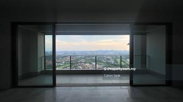 Unobstructed Golf Course View, private lift lobby 1