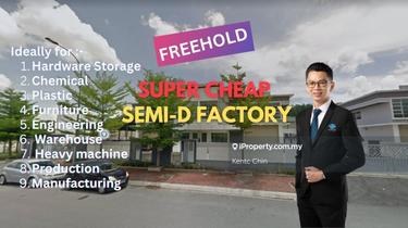 Corner Two Storey Semi-D Factory, Limited unit and Freehold 1