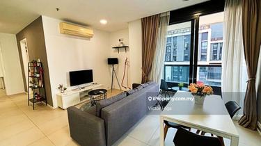 Below market price-Rare corner unit with balcony fully furnished  1
