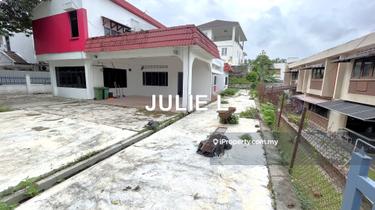 Ideal to rebuilt. Wide frontage. Flat land-above road level with view. 1
