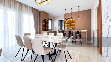 Brand new fully furnish end lot superlink serene mont kiara for rent  1