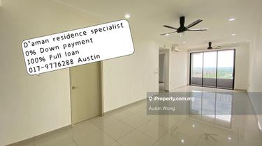 D'aman residence 1076sf puchong taman mas 100% loan below market price 1