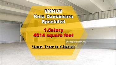 Emhub Kota Damansara, Petaling Jaya, Sungai Buloh 1.5story warehouse  1